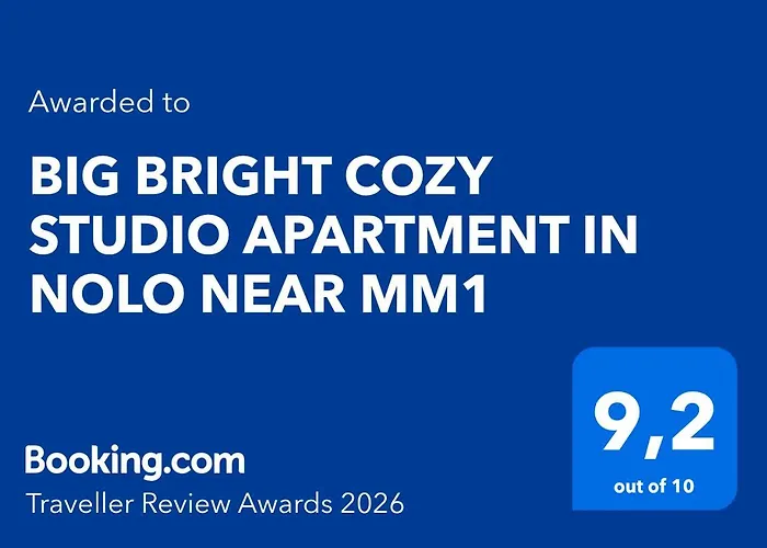 Big Bright Cozy Studio Apartment In Nolo Near Mm1